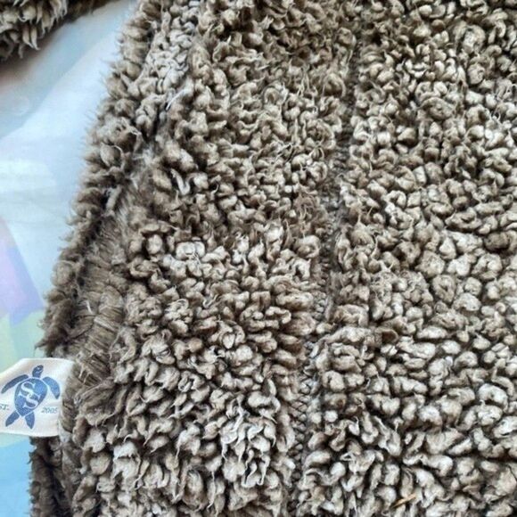 Simply Southern Sherpa Pullover Size Small Brown Soft Fluffy Fuzzy 1/4 Zip - Picture 7 of 10